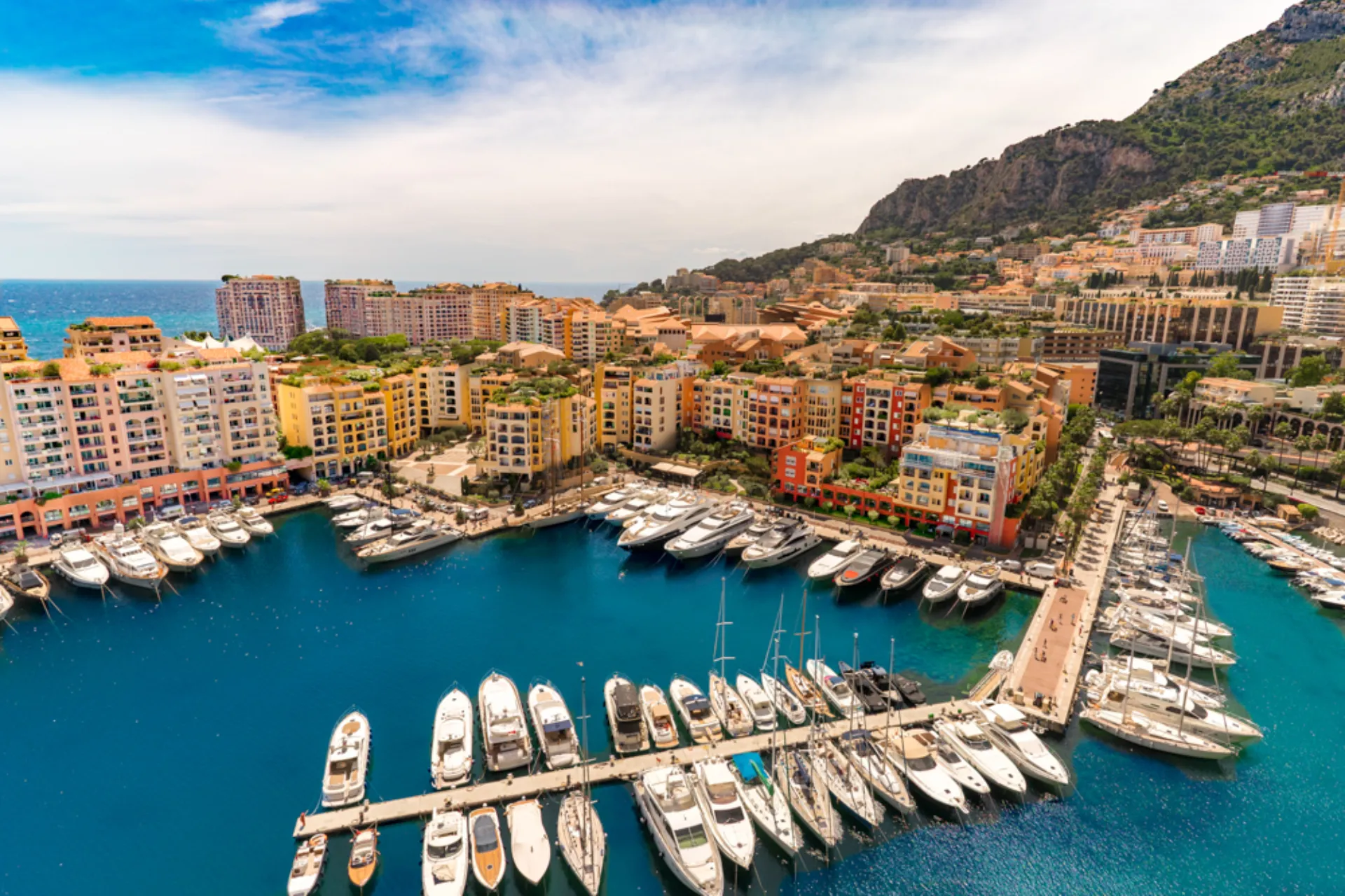 Port Fontvieille w Monako Port Fontvieille w Monako
