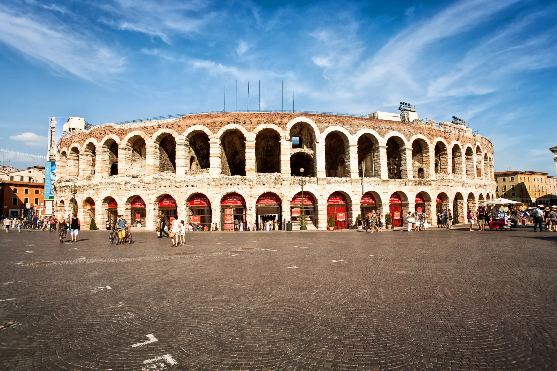 Słynny amfiteatr w Weronie Słynny amfiteatr w Weronie