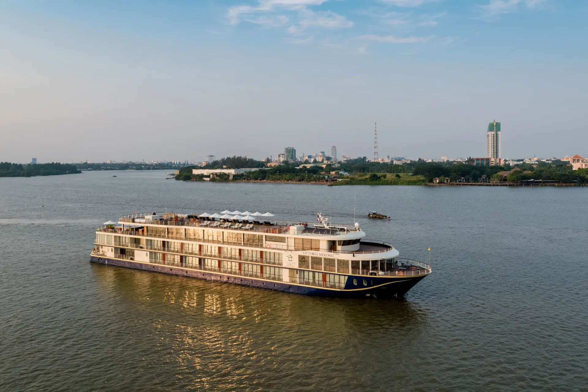 Nasz statek wycieczkowy po rzece, Victoria Mekong Nasz statek wycieczkowy po rzece, Victoria Mekong