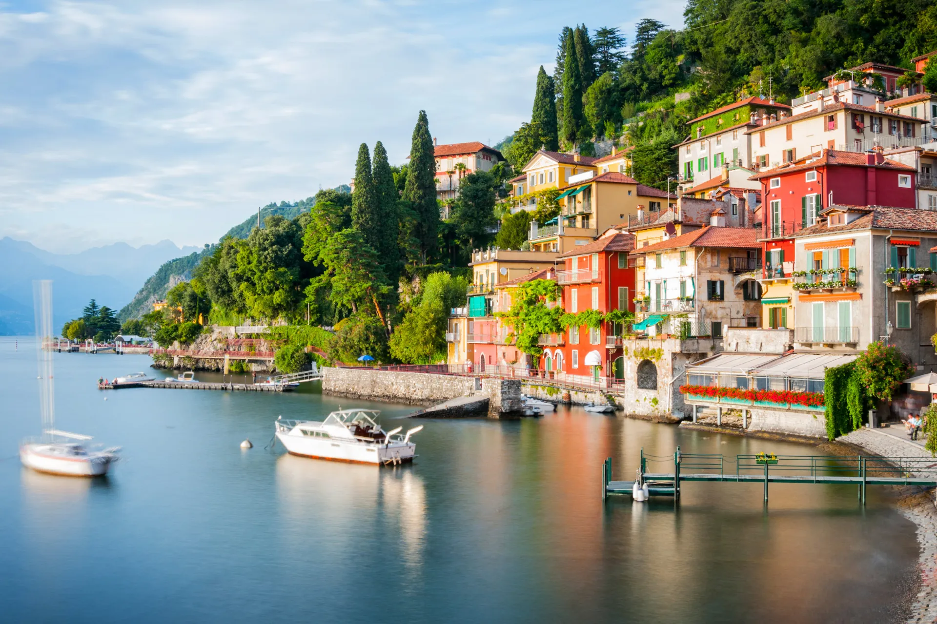 Widok na jezioro Como Widok na jezioro Como