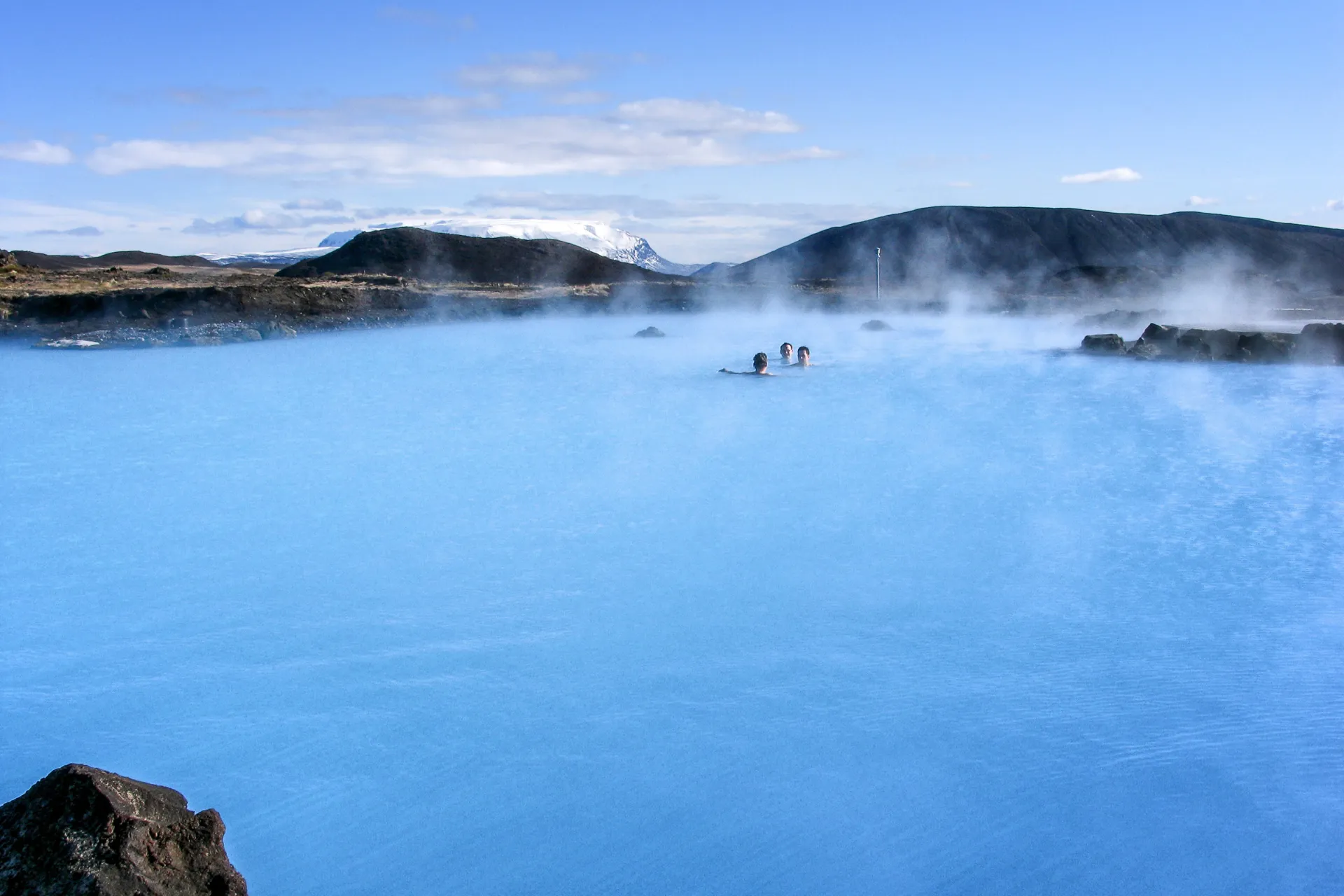 Jarðböðin w Mývatn Nature Baths, „Błękitna Laguna” północnej Islandii Jarðböðin w Mývatn Nature Baths, „Błękitna Laguna” północnej Islandii
