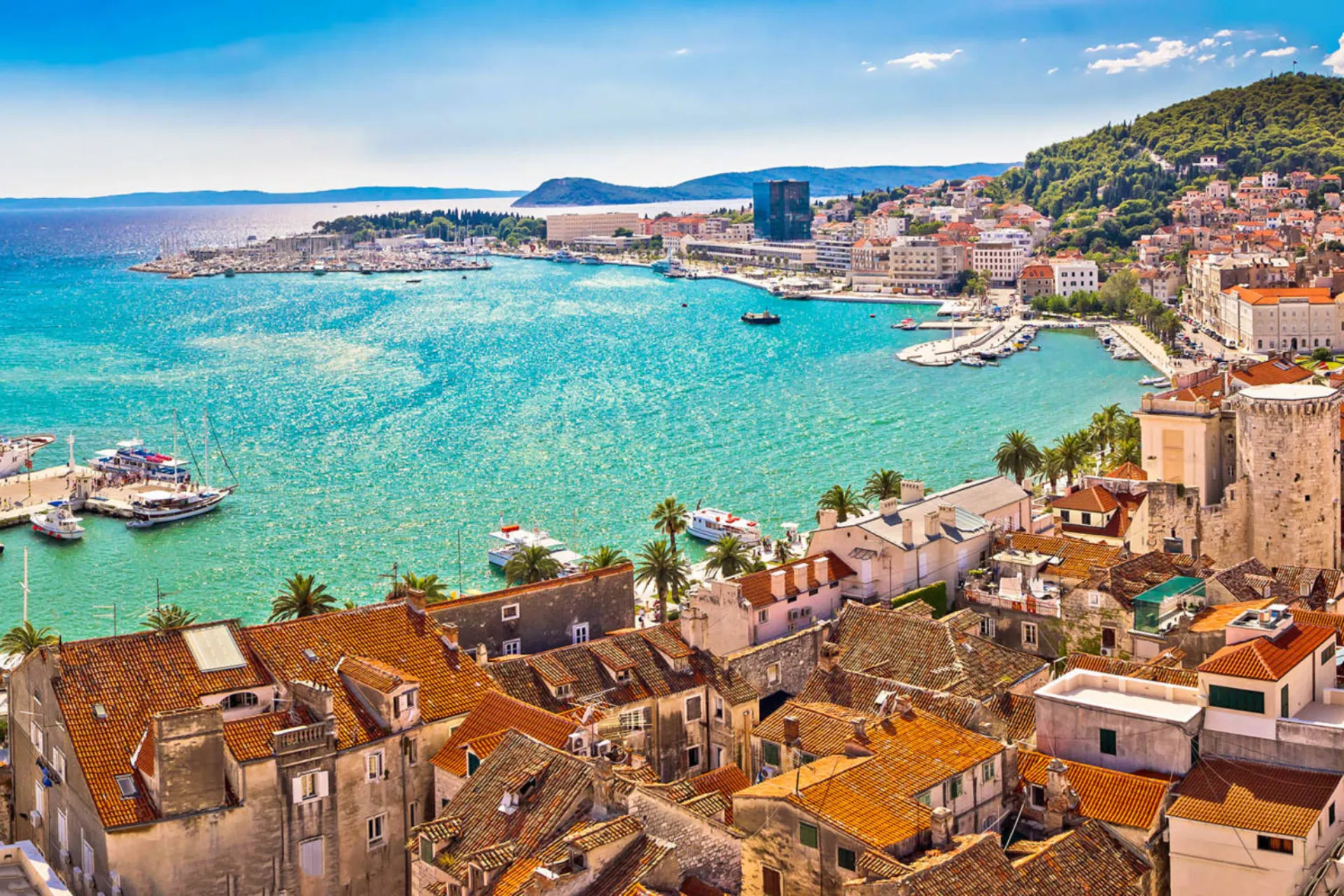 Piękne wybrzeże Splitu Piękne wybrzeże Splitu