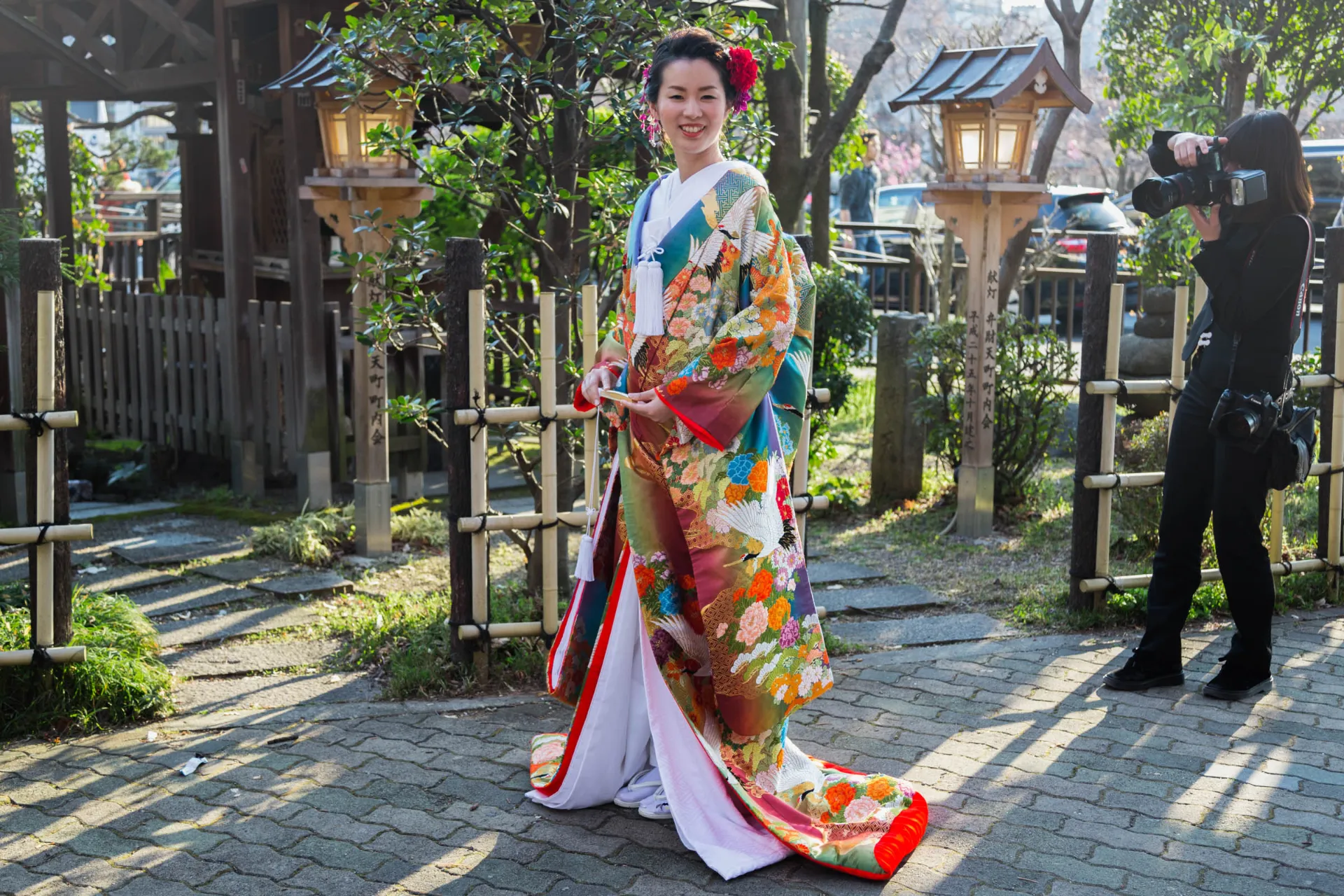 Kobieta w ślubnym kimonie Kobieta w ślubnym kimonie