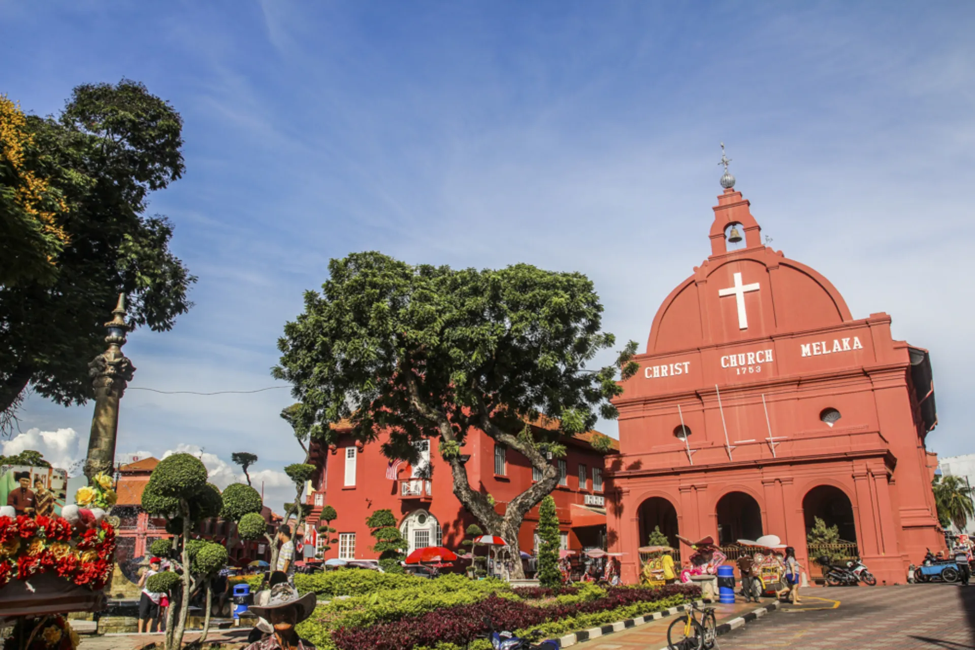 Christ Church w Malacca z charakterystyczną czerwoną fasadą