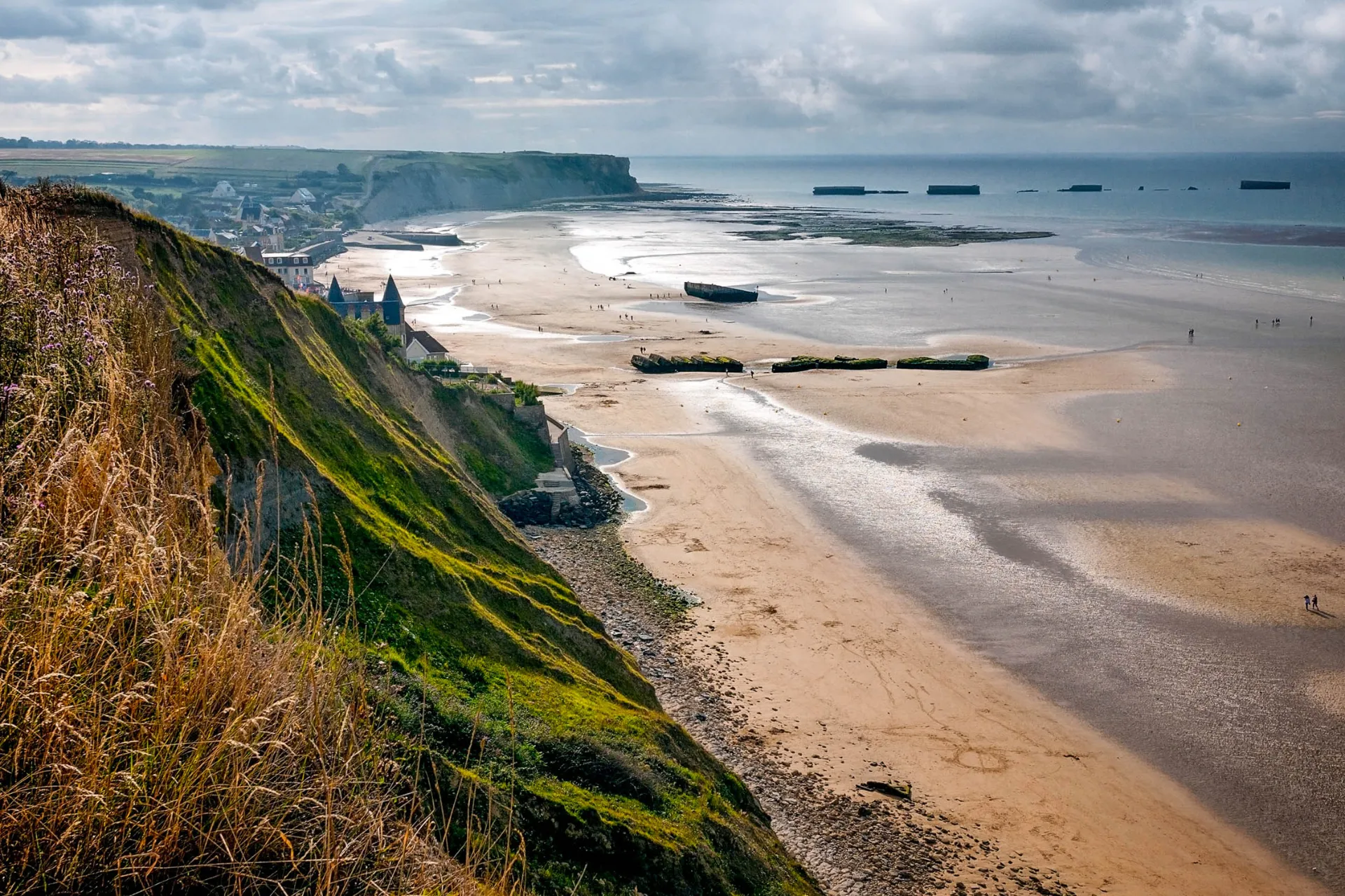 Plaża w Arromanches Plaża w Arromanches
