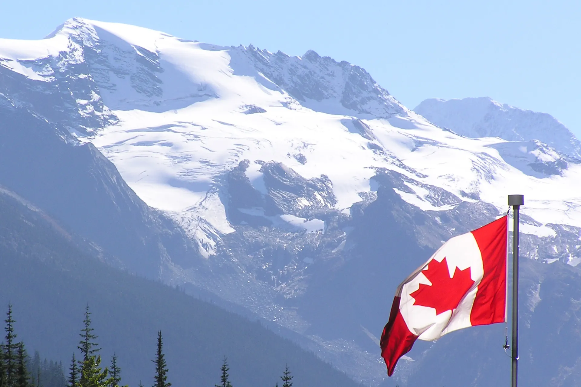 Flaga Kanady – „The Maple Leaf” – w swoim żywiole – po francusku: „L’Unifolié” Flaga Kanady – „The Maple Leaf” – w swoim żywiole – po francusku: „L’Unifolié”