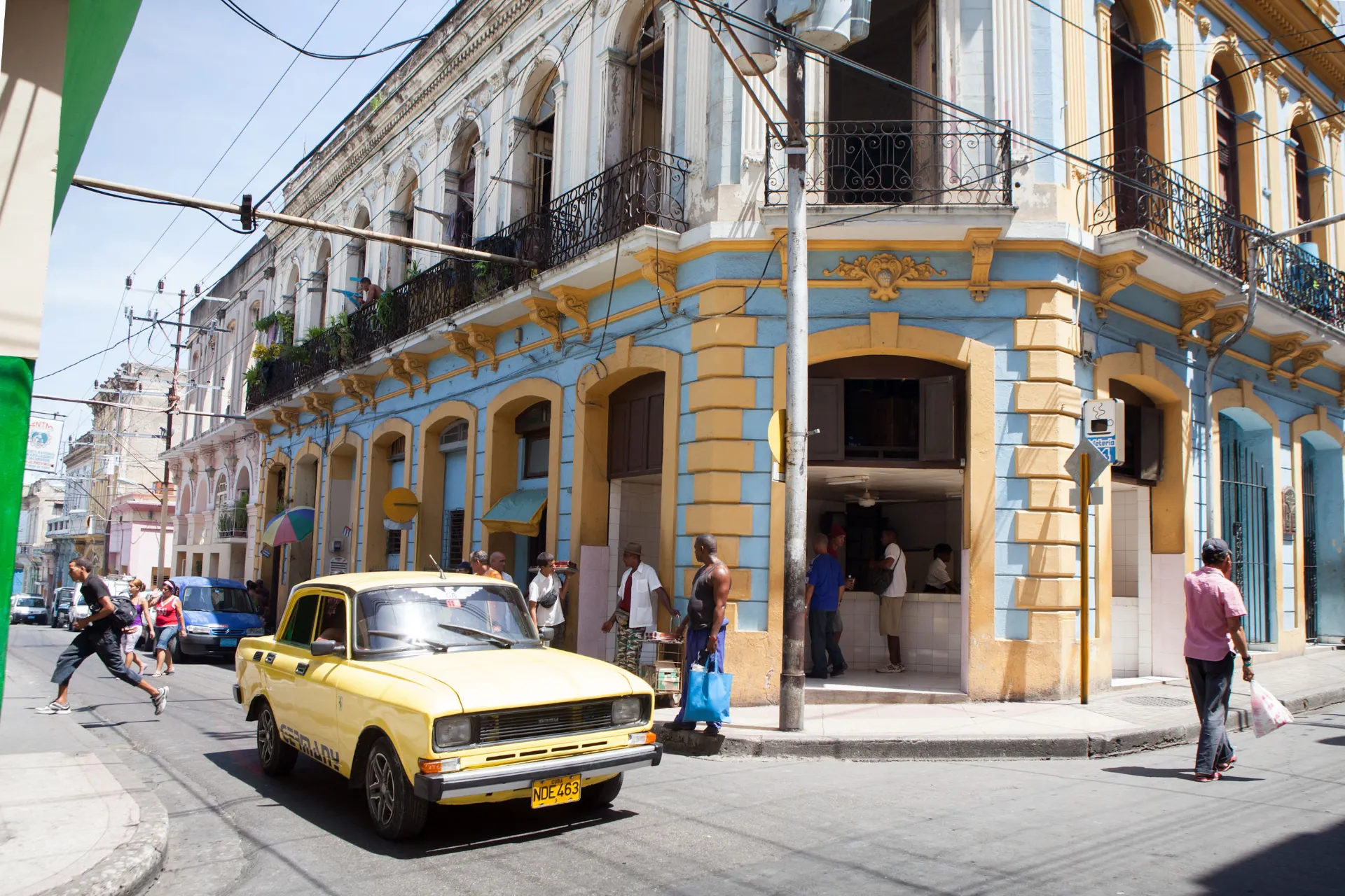 Róg ulicy w Santiago