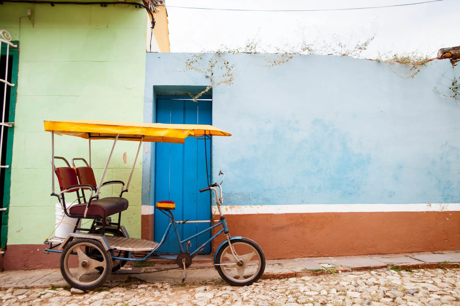 Riksza rowerowa w Trinidadzie Riksza rowerowa w Trinidadzie