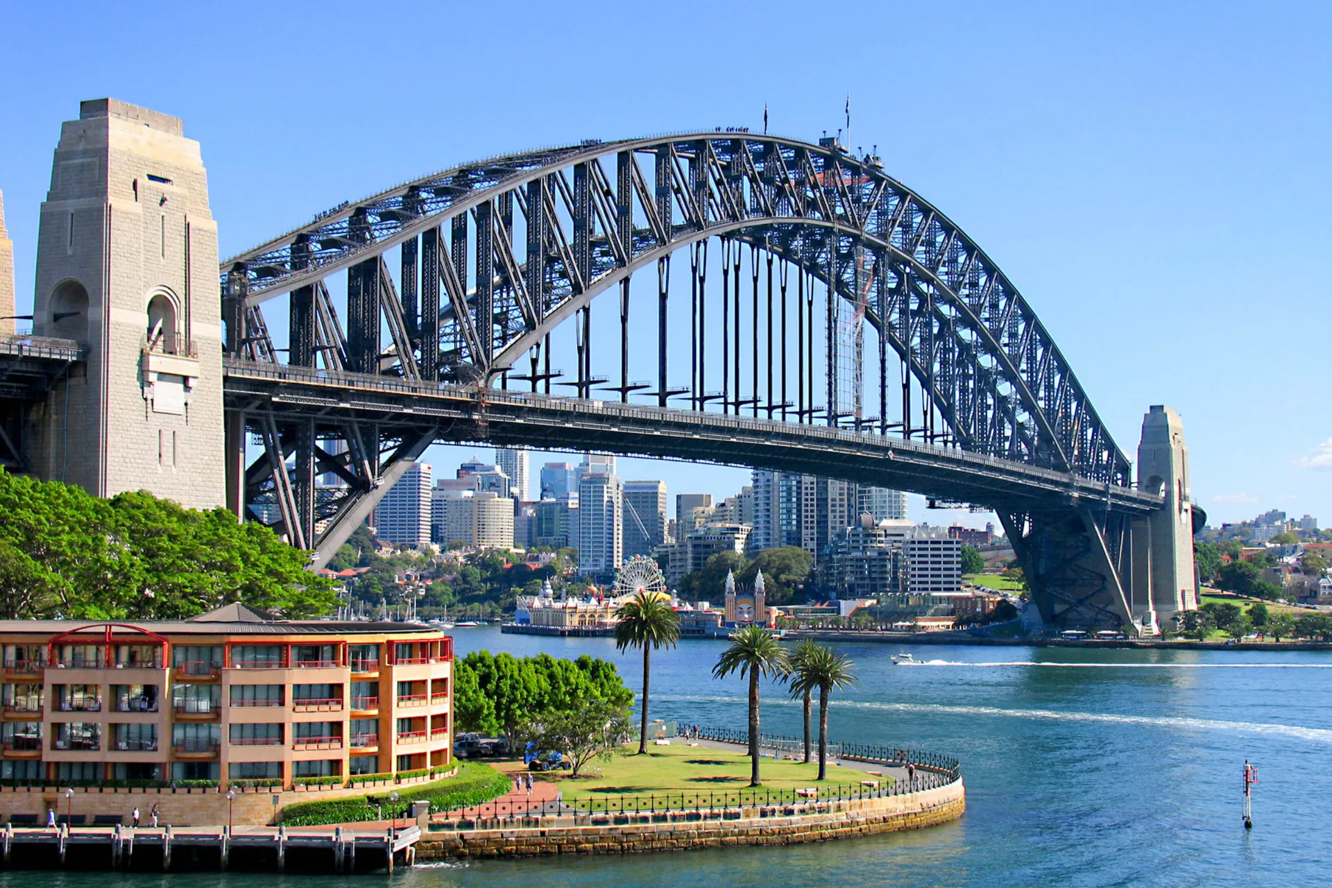 Sydney Harbour Bridge łączy centrum Sydney z North Shore Sydney Harbour Bridge łączy centrum Sydney z North Shore
