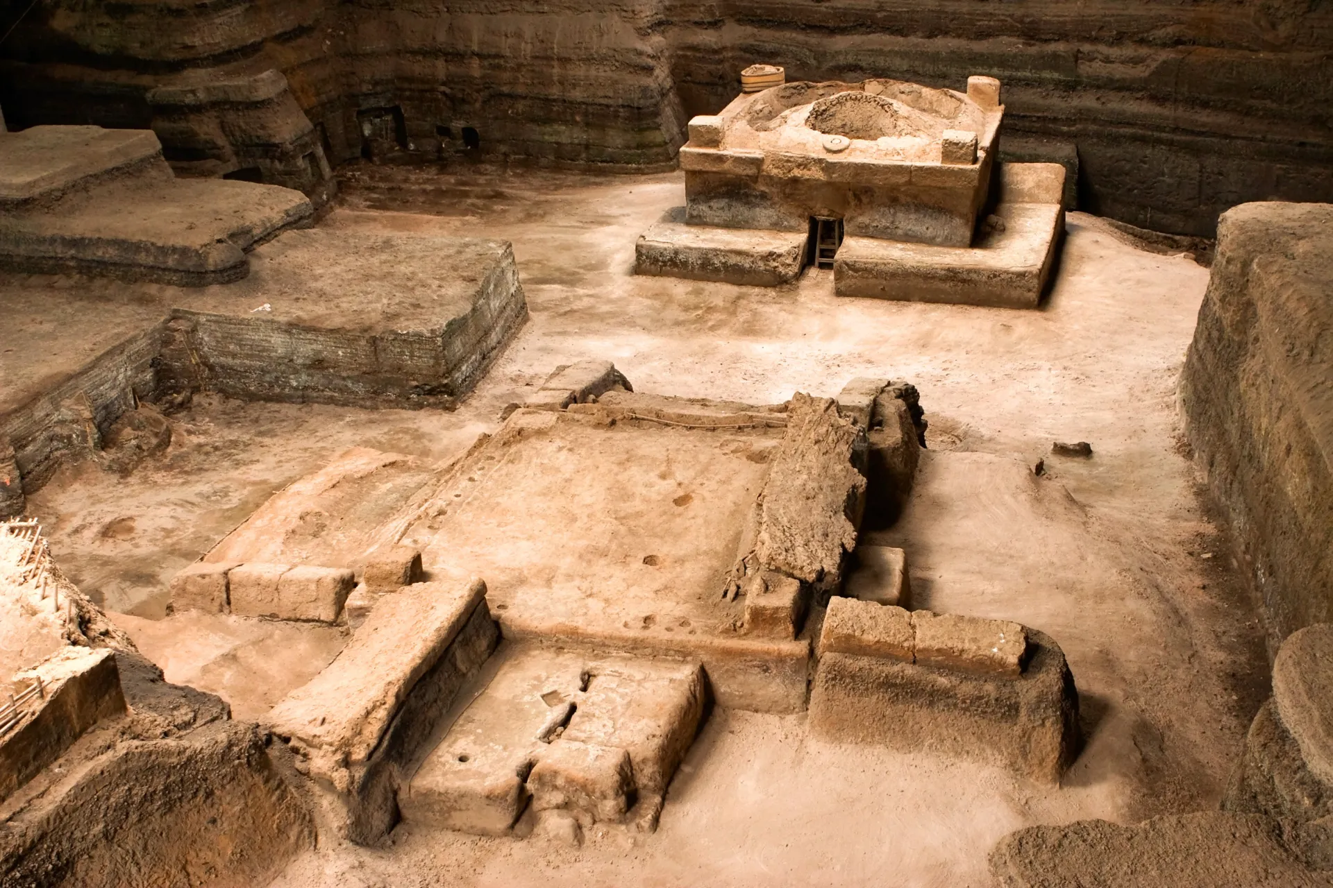 Wykopane ruiny w Joya de Cerén, Salwador Wykopane ruiny w Joya de Cerén, Salwador