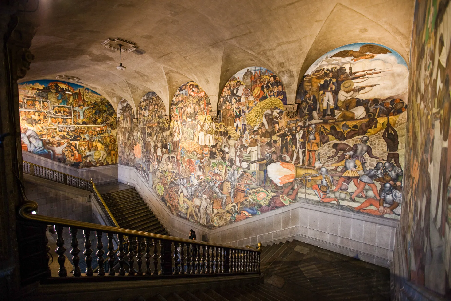 Mural Diego Rivery w Pałacu Narodowym (Palacio Nacional) w Meksyku Mural Diego Rivery w Pałacu Narodowym (Palacio Nacional) w Meksyku