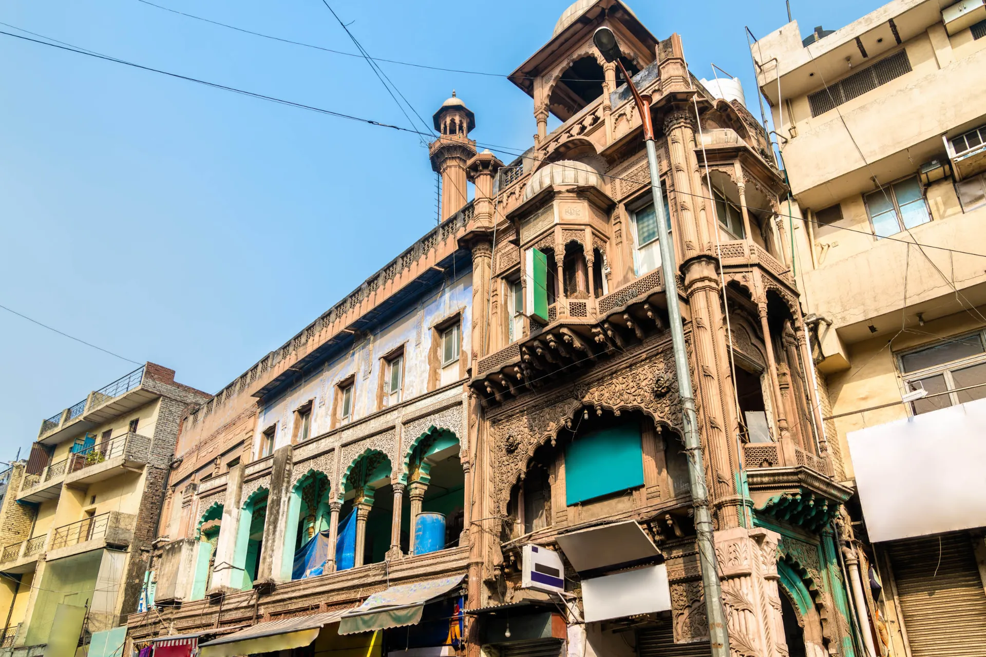 Bazar w Delhi w starej meczecie Bazar w Delhi w starej meczecie