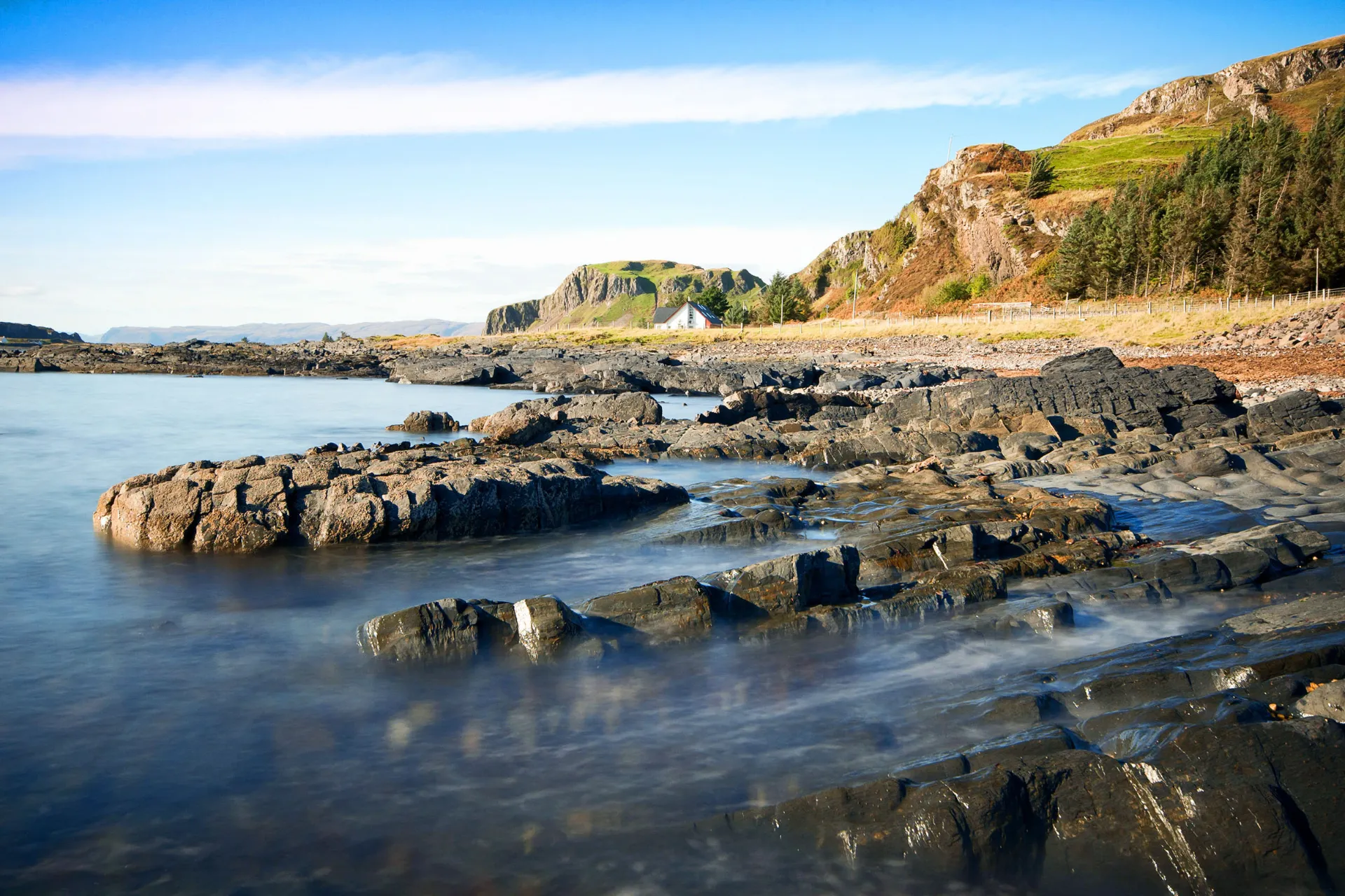 Piękne szkockie wybrzeże