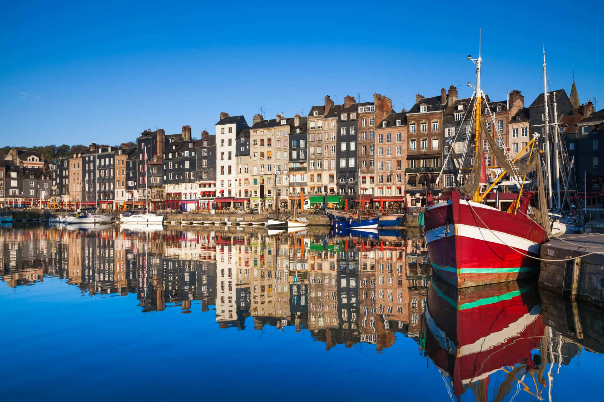 Malownicze miasto Honfleur Malownicze miasto Honfleur