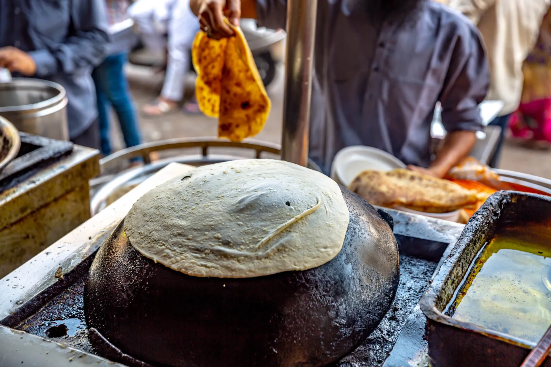 Uliczna kuchnia w Delhi Uliczna kuchnia w Delhi