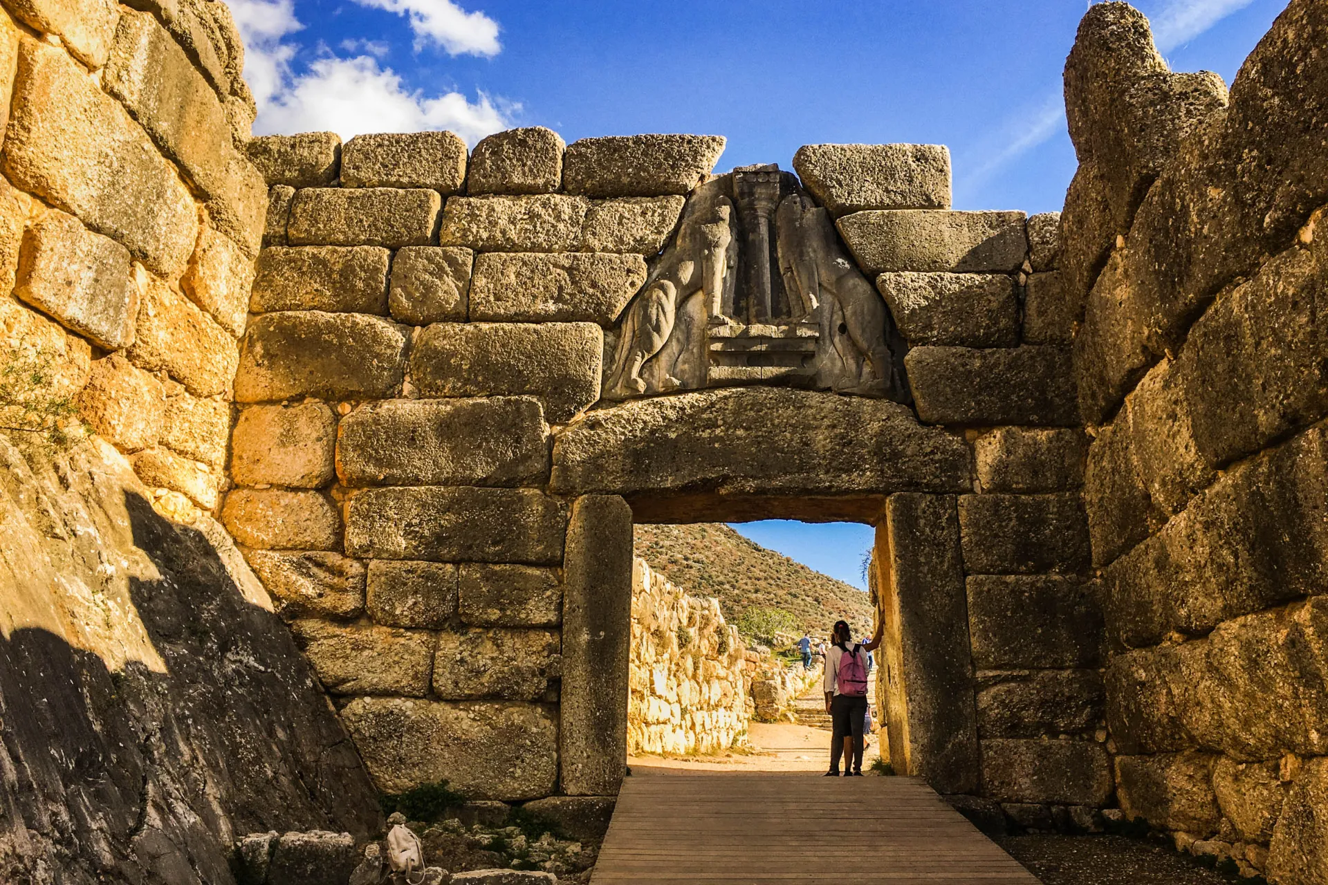 Brama Lwów w Mykenach Brama Lwów w Mykenach