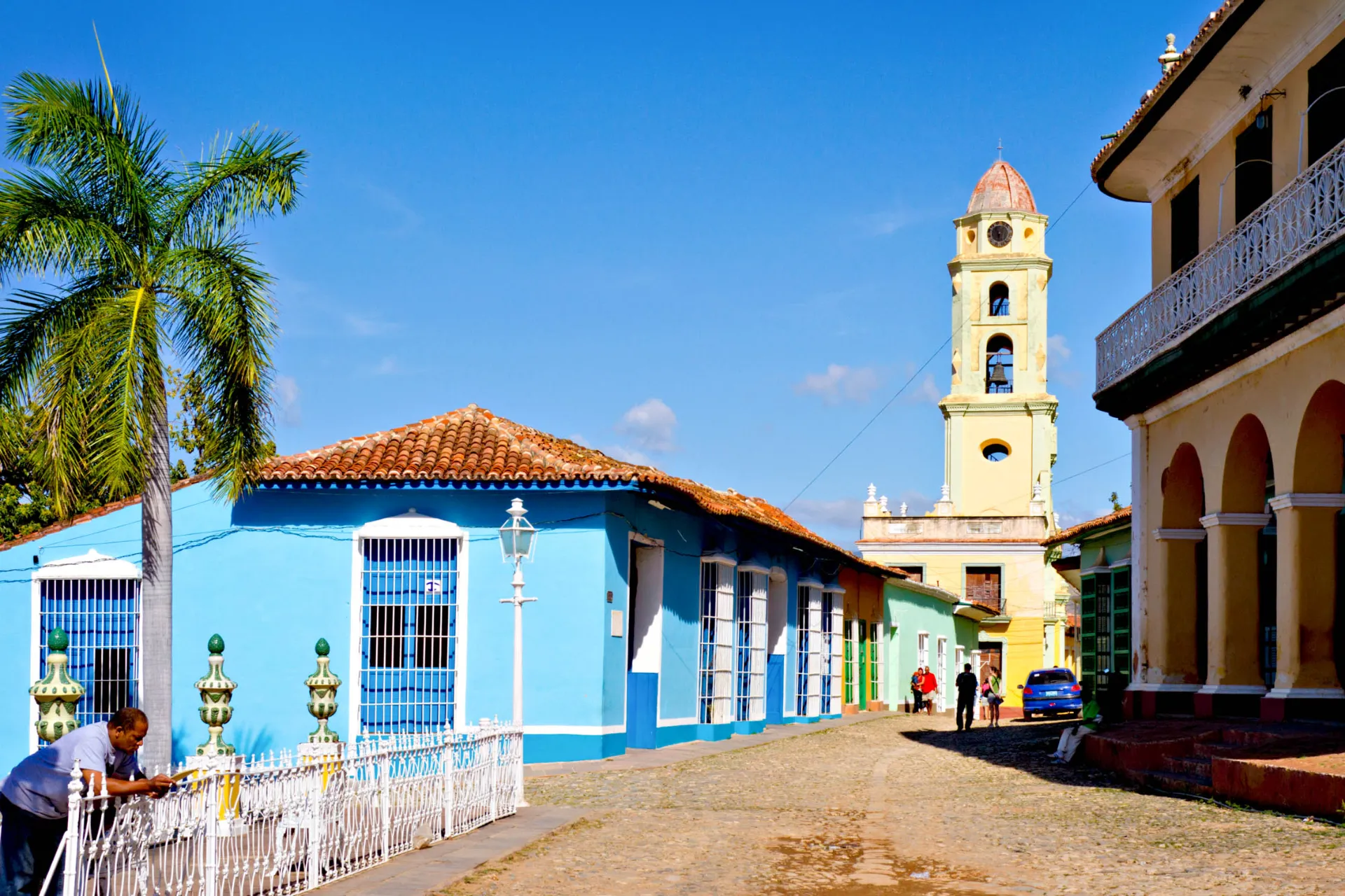 Trinidad - z wieżą zegarową, kościół jest teraz muzeum Trinidad - z wieżą zegarową, kościół jest teraz muzeum