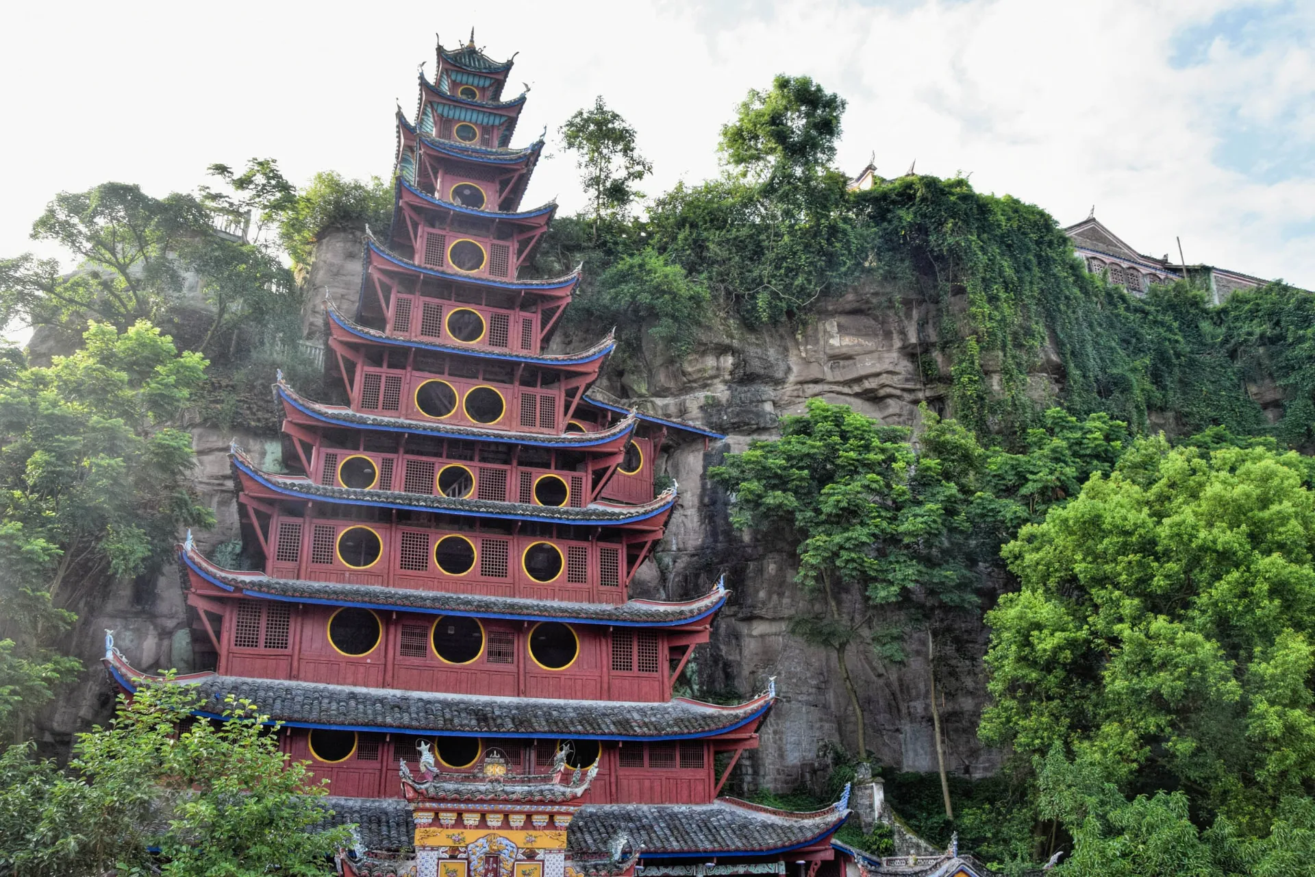 Pagoda Shibaozhai z XVI wieku ma około 56 m wysokości