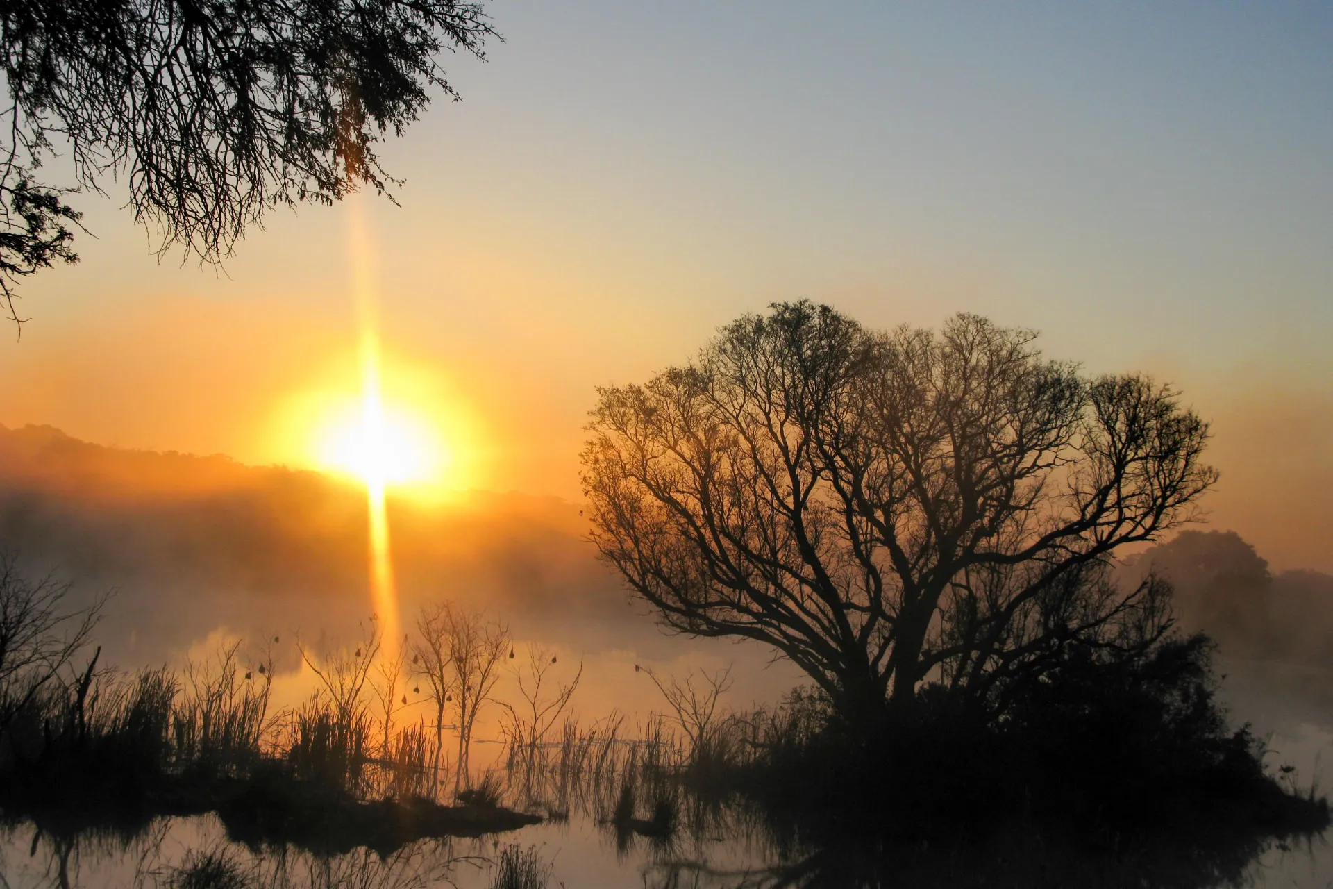 Piękna poranna atmosfera