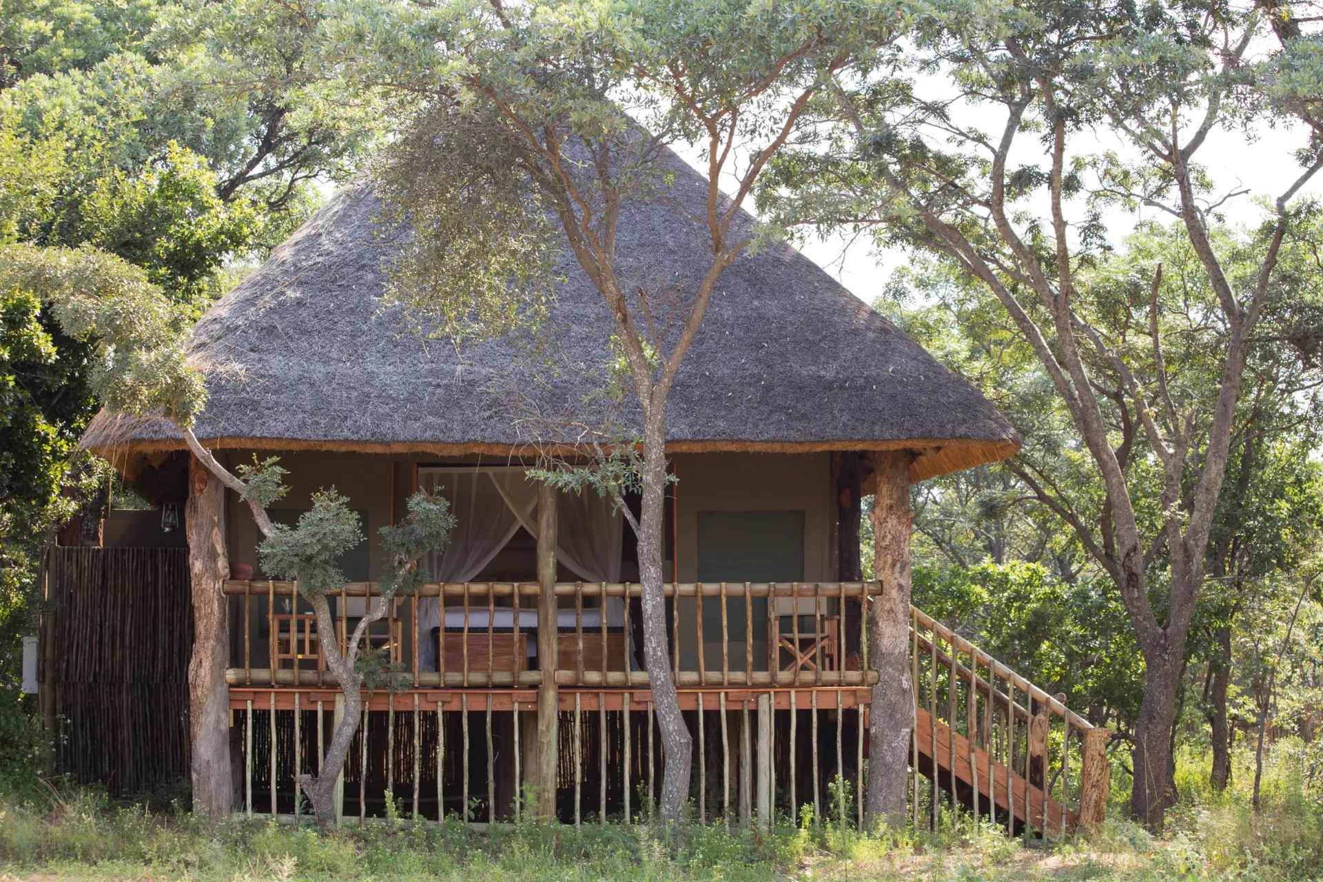 Urocza chatka na kempingu