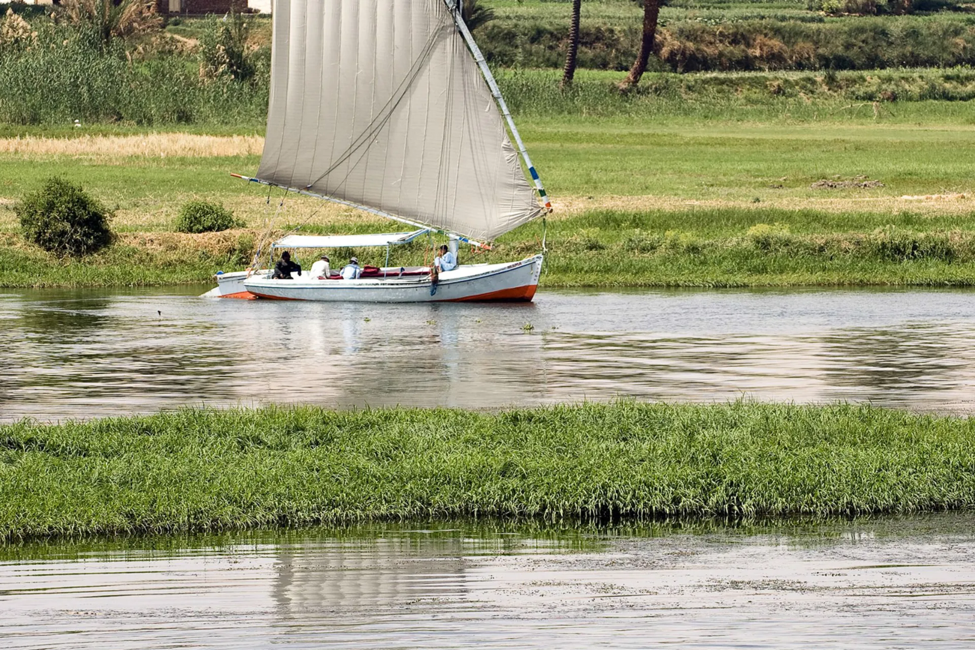 Łodzie na Nilu Łodzie na Nilu