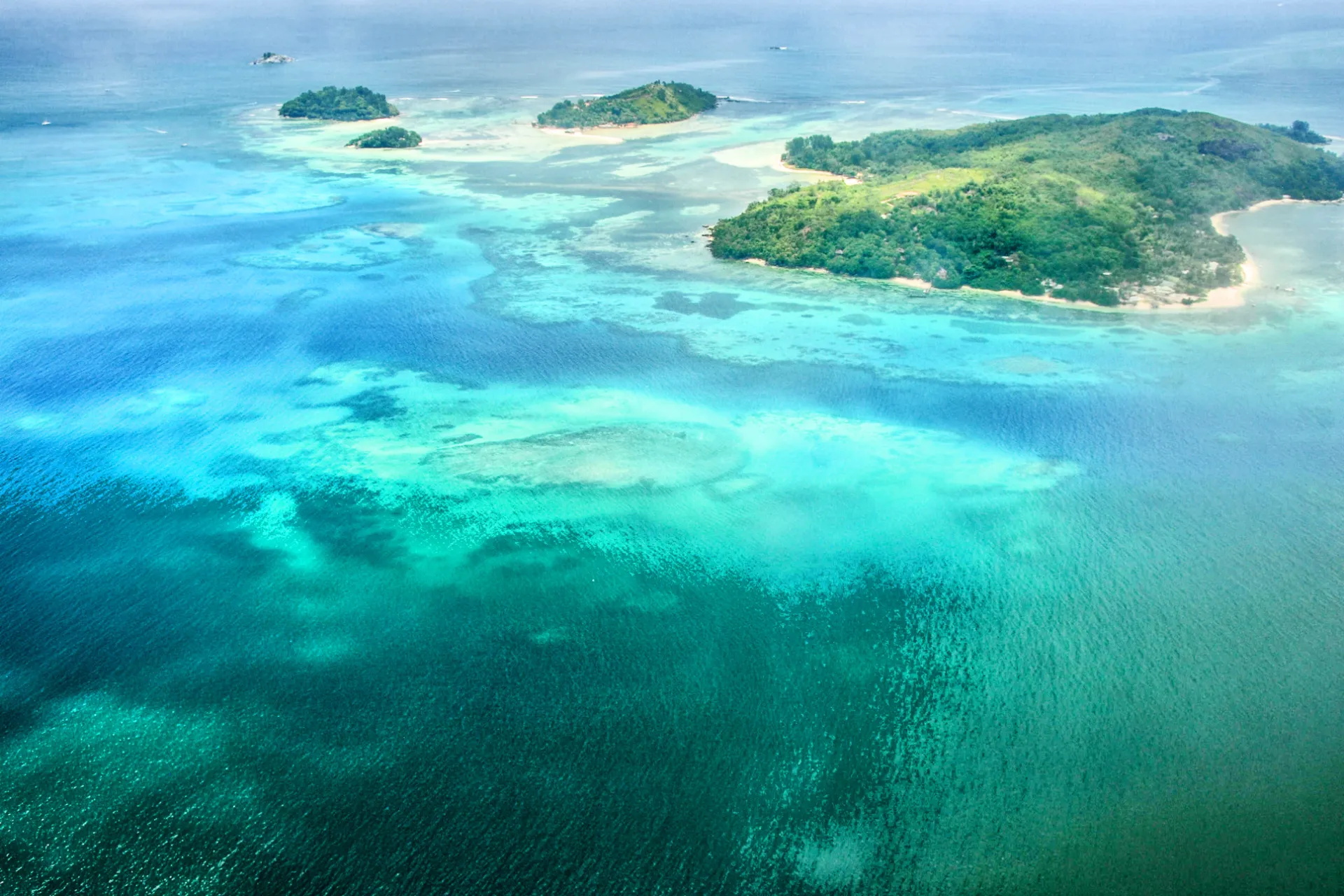 Seszele widziane z góry