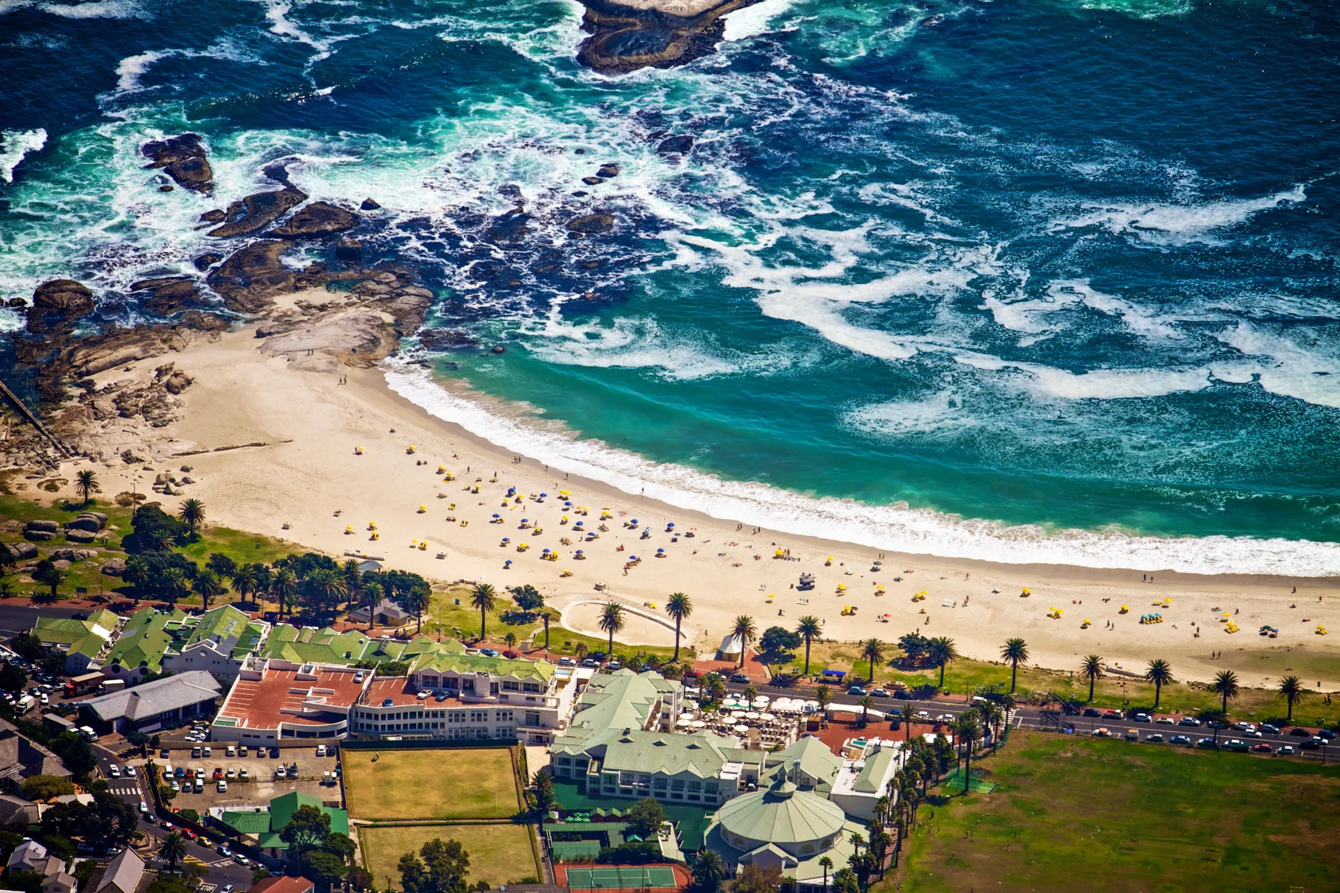 Ładna plaża w Kapsztadzie