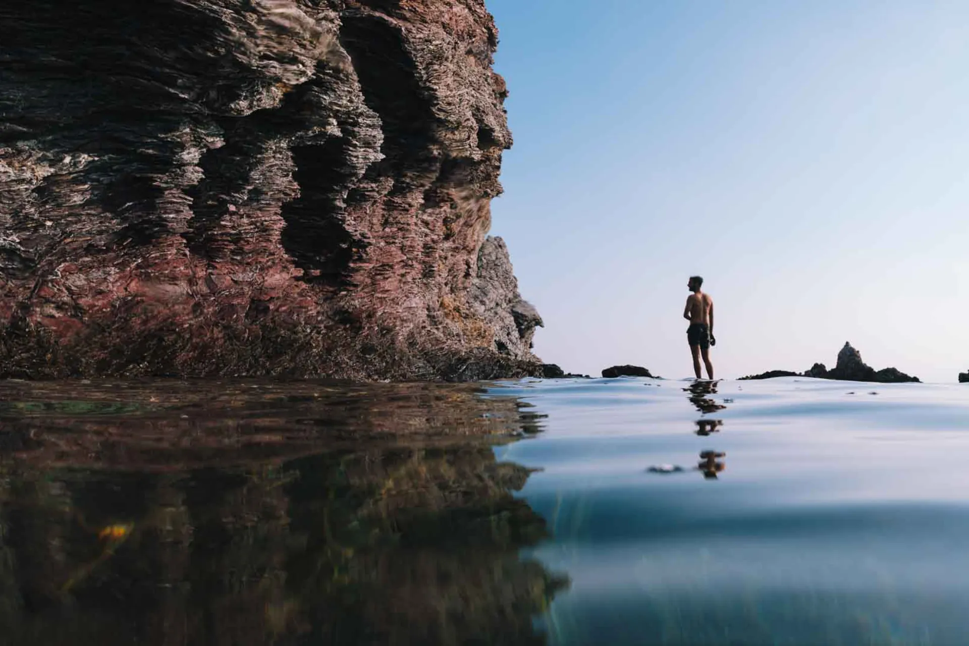 Scena nadmorska z rezerwatu Akamas
