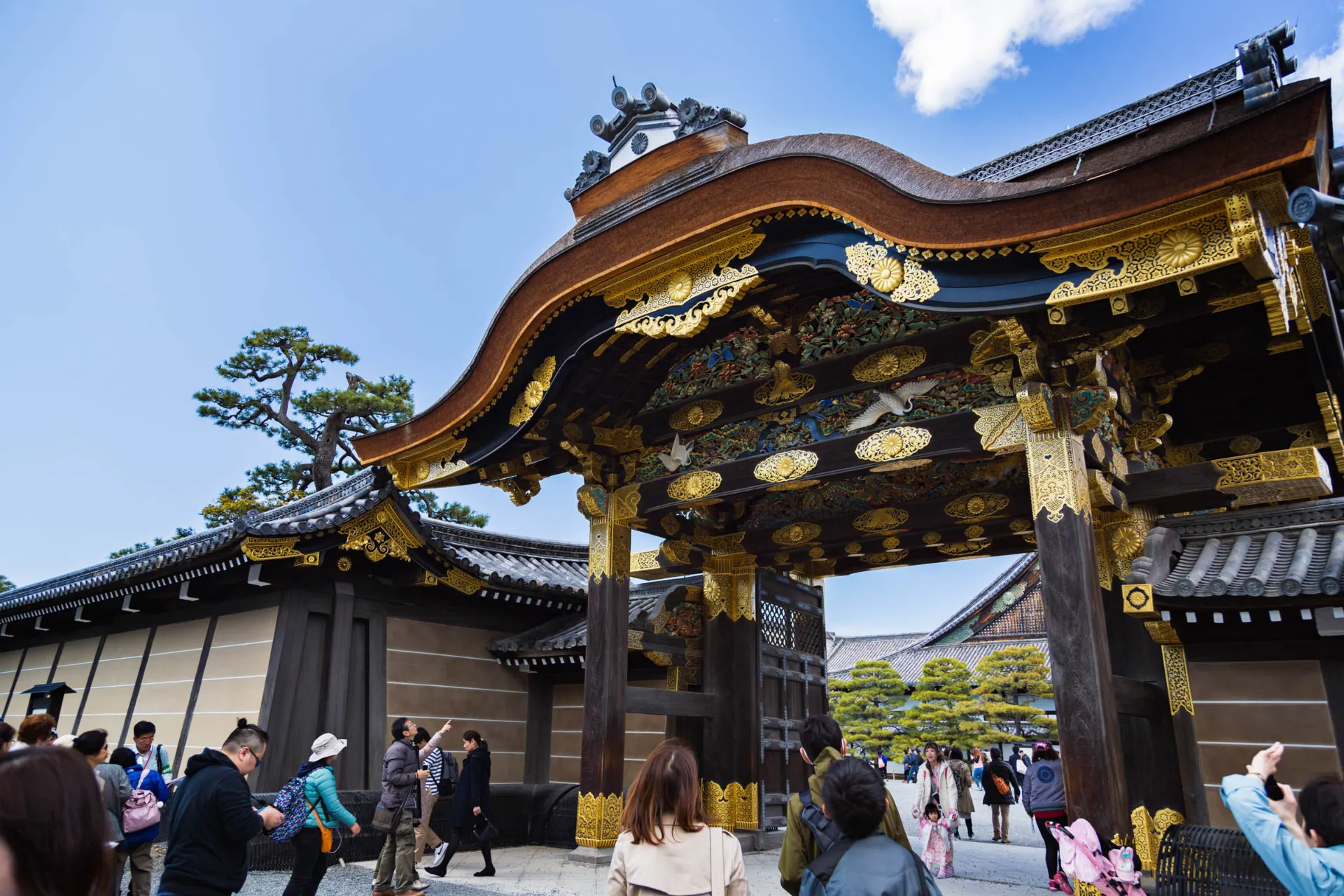 Wejście do zamku Nijo, Kioto