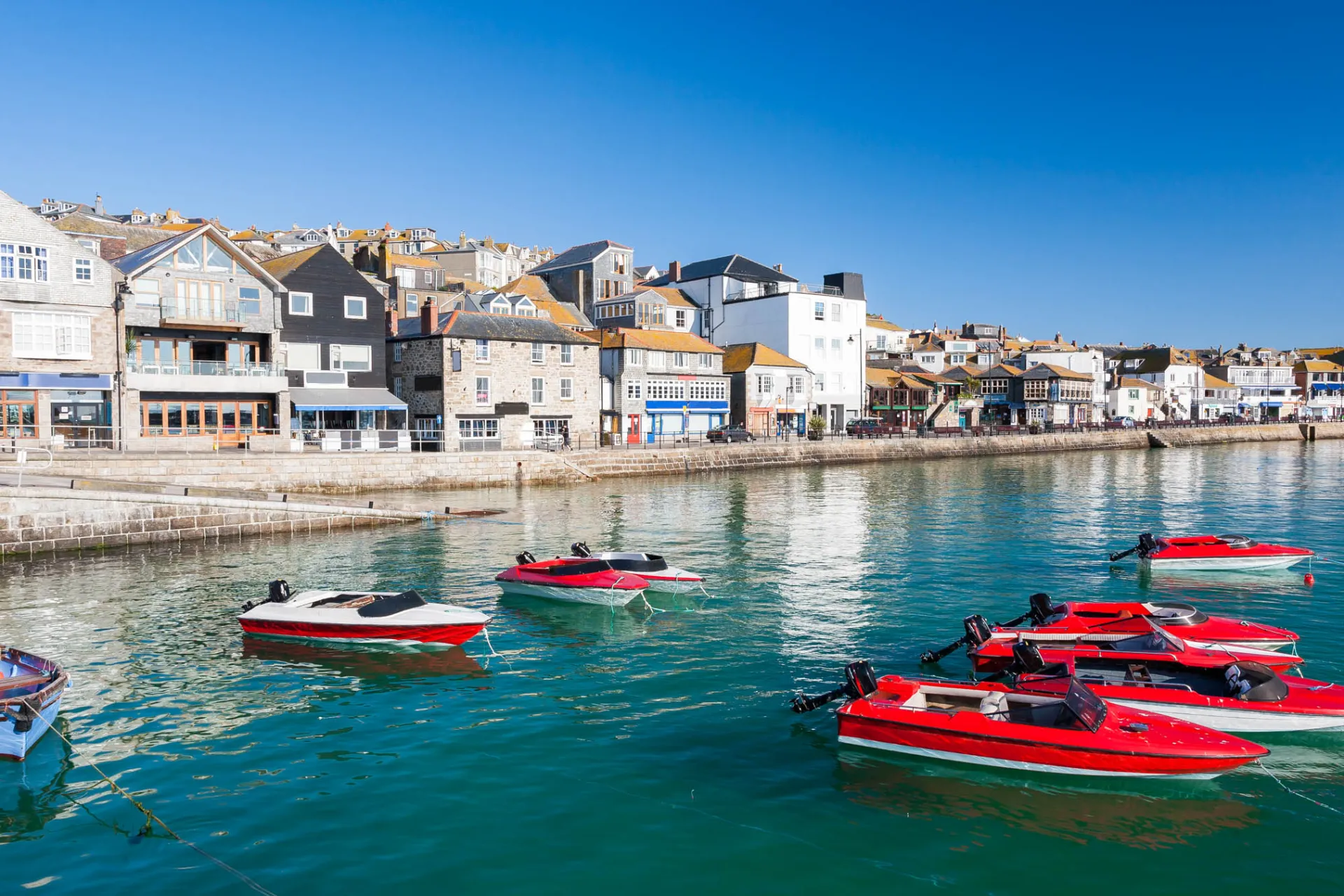 Łodzie w porcie St. Ives Łodzie w porcie St. Ives