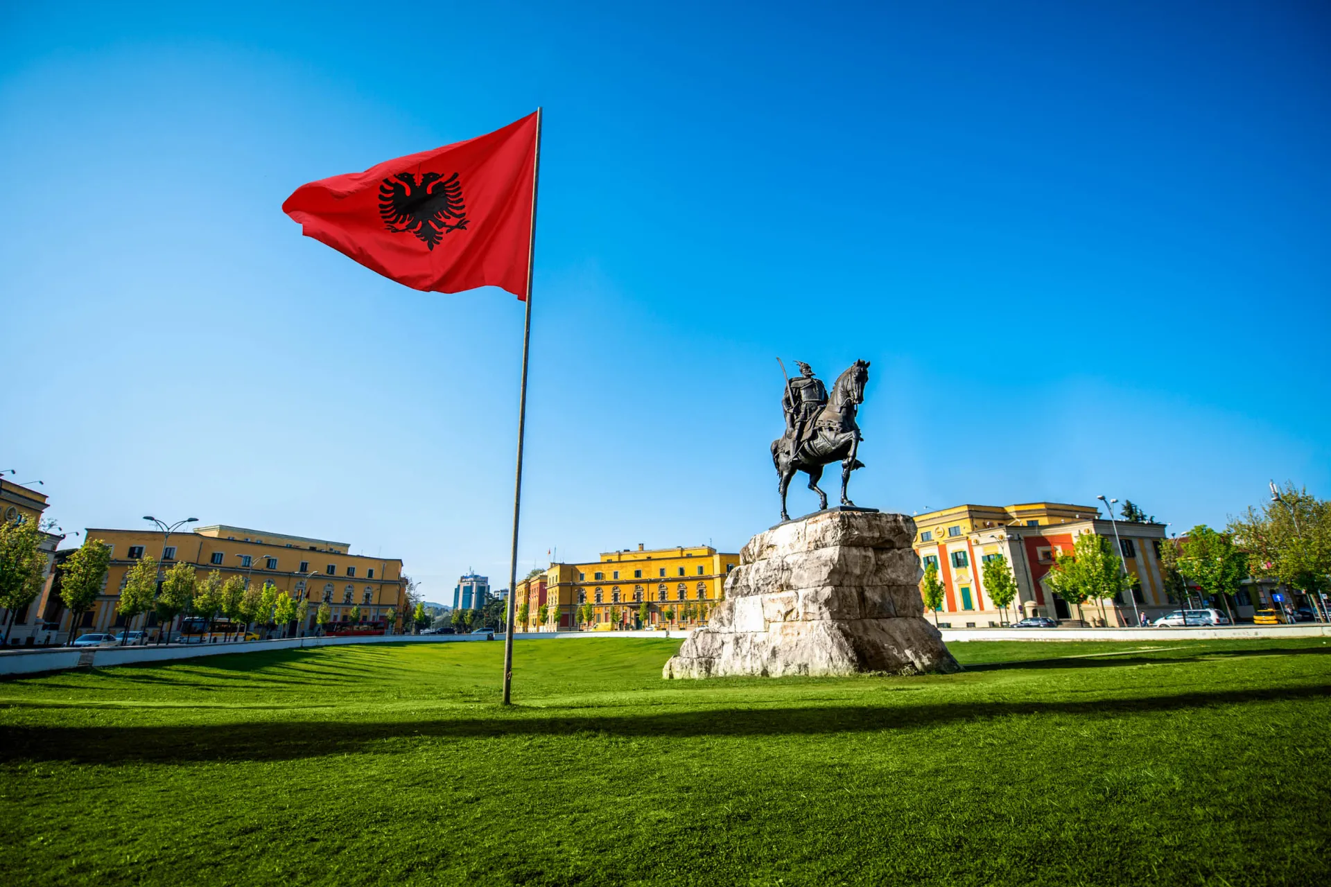 Plac Skanderbega w Tiranie Plac Skanderbega w Tiranie