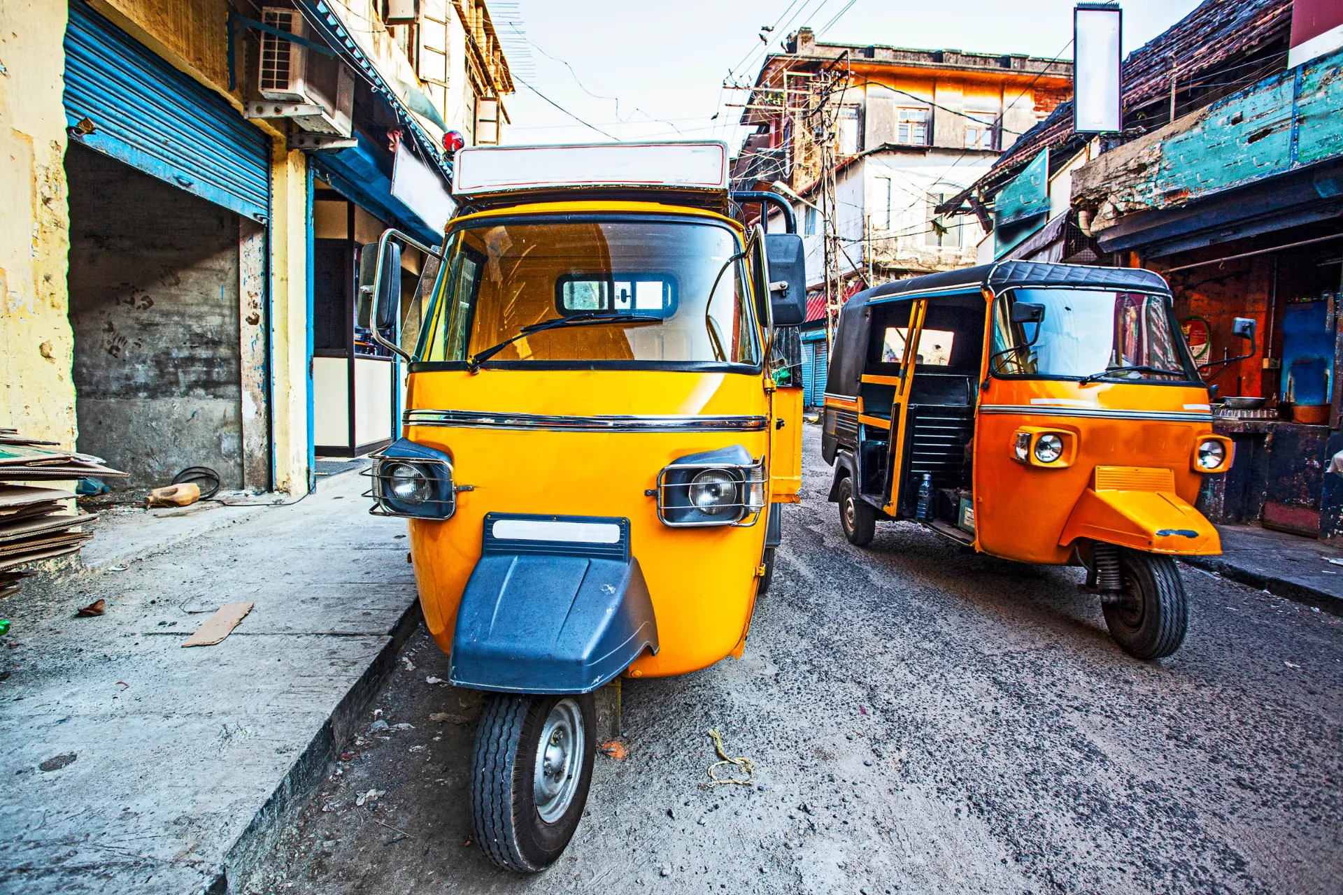 Indyjskie, kolorowe riksze Indyjskie, kolorowe riksze