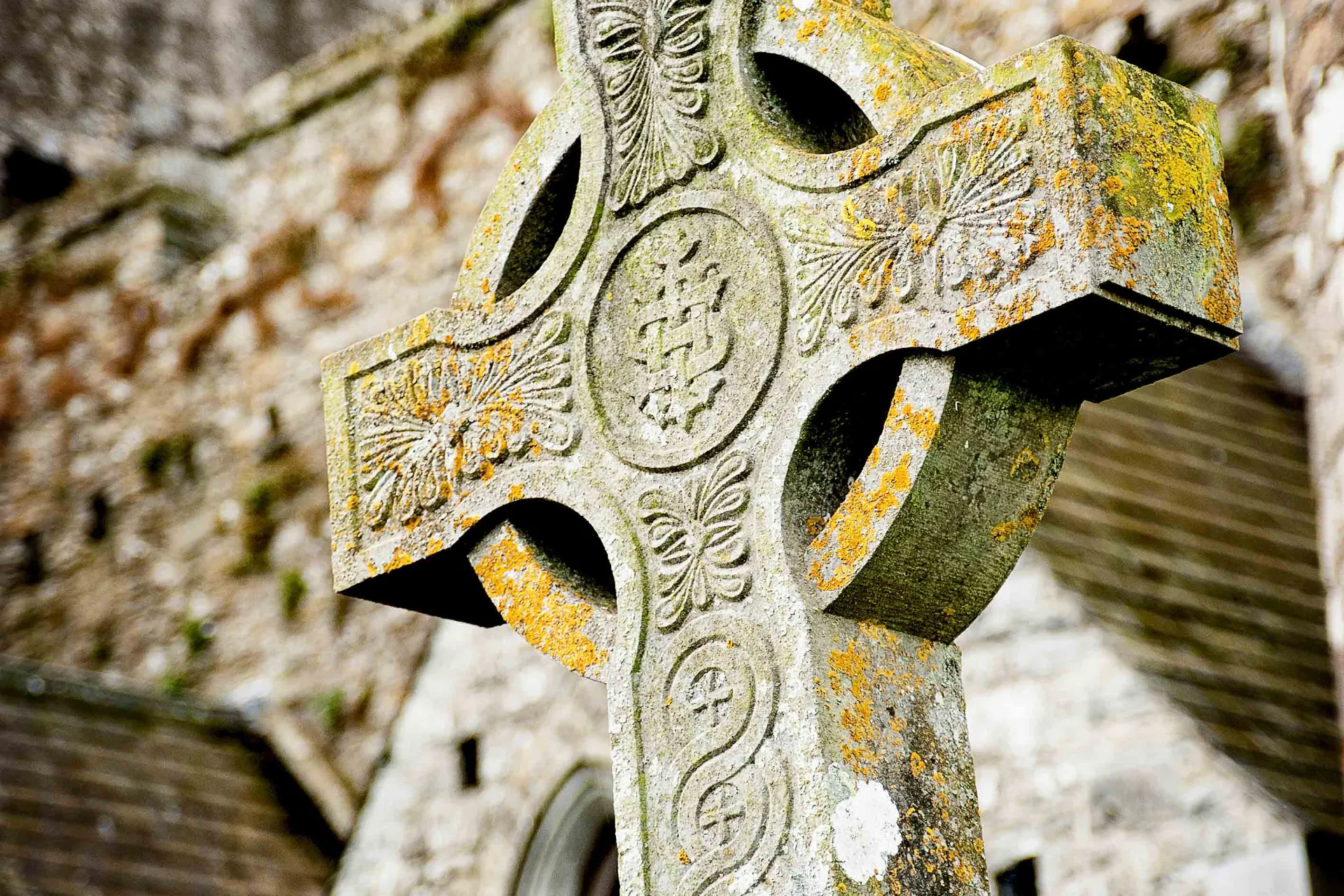 Celtycki krzyż przy Rock of Cashel Celtycki krzyż przy Rock of Cashel