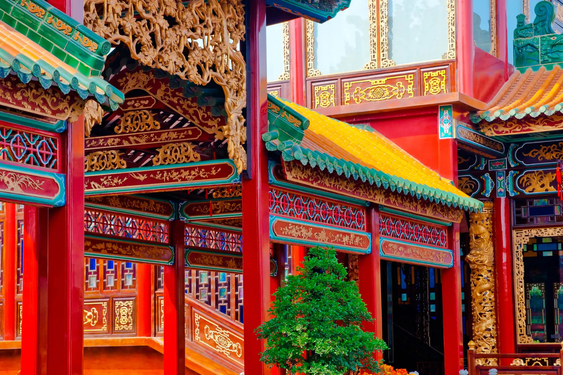 Typowa stara chińska architektura