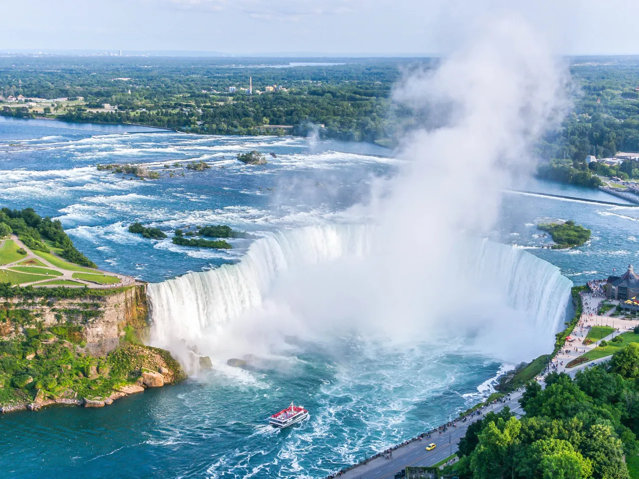Zdjęcie lotnicze Wodospadu Niagara