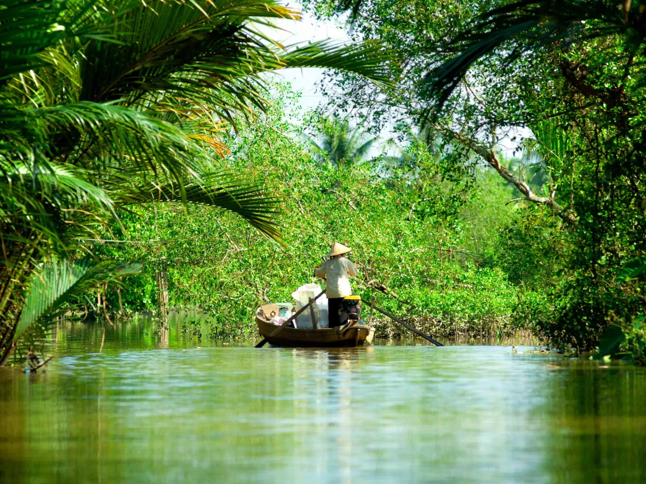 Rejs po bujnej delcie Mekongu