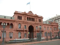 La Casa Rosada, pałac prezydencki w Buenos Aires, gdzie Eva Perón wygłaszała przemówienia z centralnego balkonu