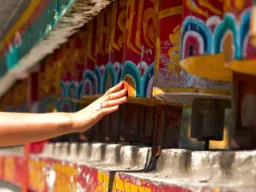 Młynki modlitewne w Sikkimie Młynki modlitewne w Sikkimie