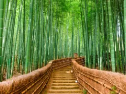 Imponujący i piękny bambusowy las, Kioto Imponujący i piękny bambusowy las, Kioto