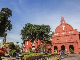 Christ Church w Malacca z charakterystyczną czerwoną fasadą