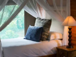 Sypialnia w domku dla jednej osoby