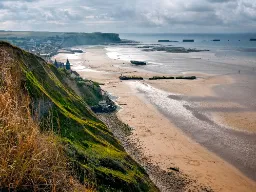 Plaża w Arromanches Plaża w Arromanches