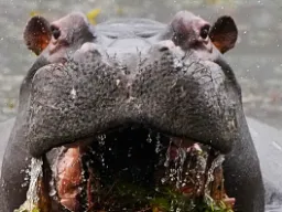 Pocałuj hipopotama - jego paszcza ma ponad 1 metr wysokości Pocałuj hipopotama - jego paszcza ma ponad 1 metr wysokości