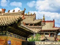 Konstrukcje dachowe ze świątyni Czyngis-chana w Ułan Bator