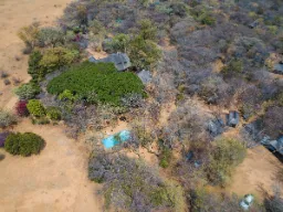 Zdjęcie lotnicze obozu