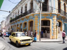 Róg ulicy w Santiago