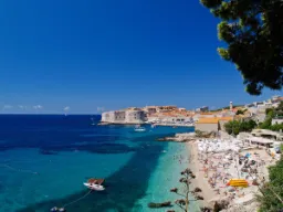 Plaża w Dubrowniku Plaża w Dubrowniku