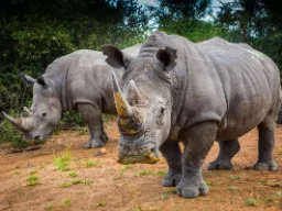 Białe nosorożce – nazwa nie odnosi się do koloru, ale do szerokiego pyska (ang. wide) Białe nosorożce – nazwa nie odnosi się do koloru, ale do szerokiego pyska (ang. wide)