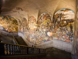 Mural Diego Rivery w Pałacu Narodowym (Palacio Nacional) w Meksyku Mural Diego Rivery w Pałacu Narodowym (Palacio Nacional) w Meksyku
