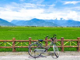 Rower odpoczywa w Chishang Rower odpoczywa w Chishang